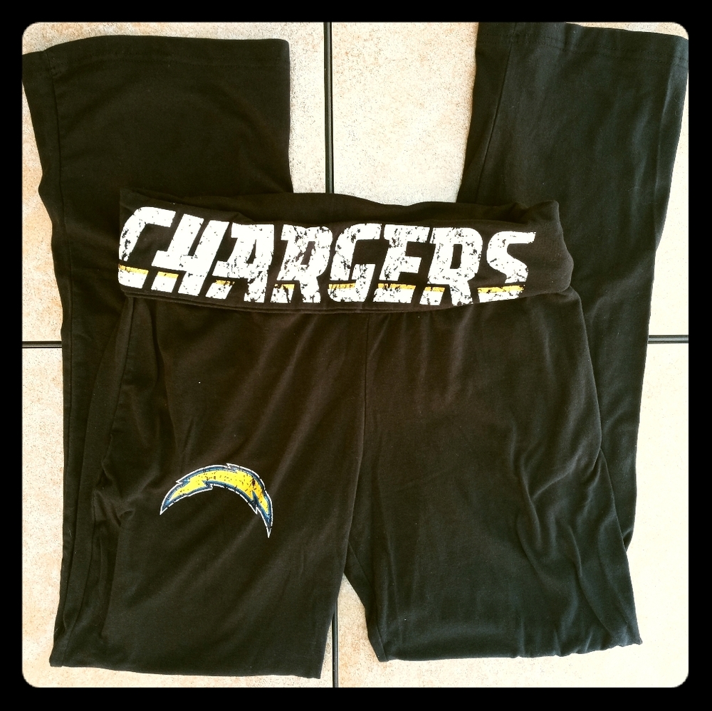 NFL Team Apparel LA Chargers L Black Lounge Pants